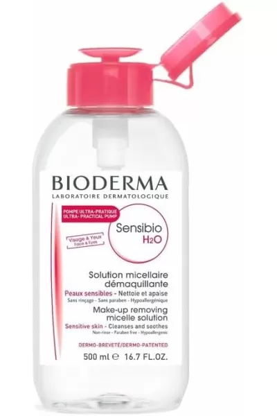  تصویر 6 : Bioderma بیودرما  میسلار واتر پوست حساس با درب پمپی  