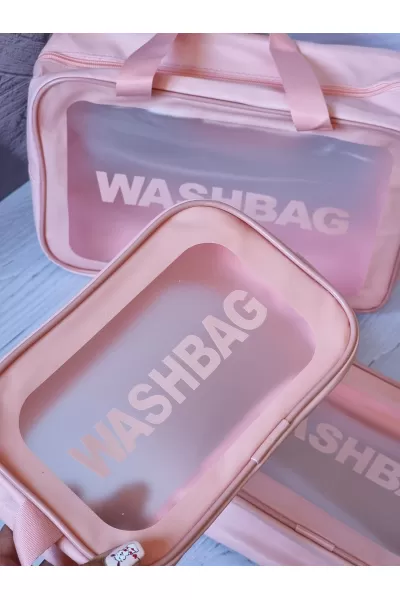  تصویر 1 : Washbag واش‌بگ  ست ۳ تایی کیف آرایش و بهداشتی  