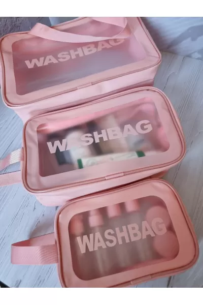  تصویر 4 : Washbag واش‌بگ  ست ۳ تایی کیف آرایش و بهداشتی  