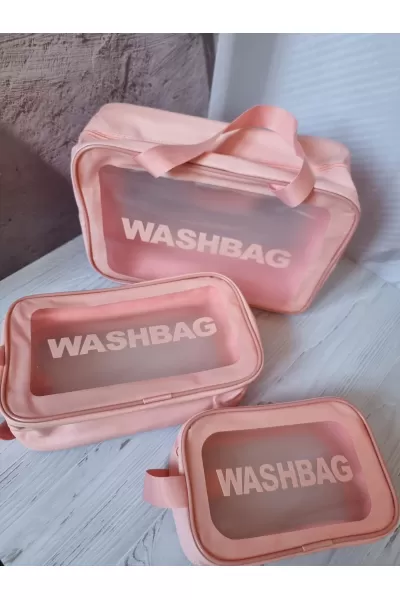 خرید و قیمت ست ۳ تایی کیف آرایش و بهداشتی Washbag  واش‌بگ اصل