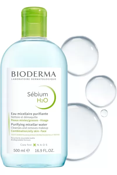  تصویر 2 : میسلار واتر پوست چرب و مختلط بیودرما Bioderma 