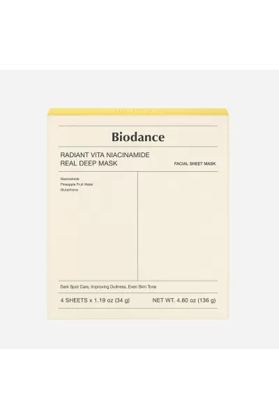  تصویر 1 : ماسک تکی نیاسینامید بایودنس BioDance 