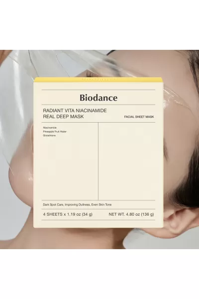  تصویر 2 : ماسک تکی نیاسینامید بایودنس BioDance 