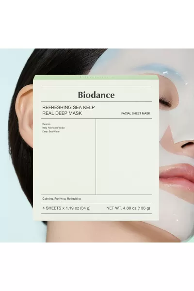  تصویر 4 : BioDance بایودنس  پک ۴ تایی ماسک جلبک دریایی  