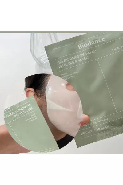  تصویر 18 : ماسک تکی جلبک دریایی بایودنس BioDance 