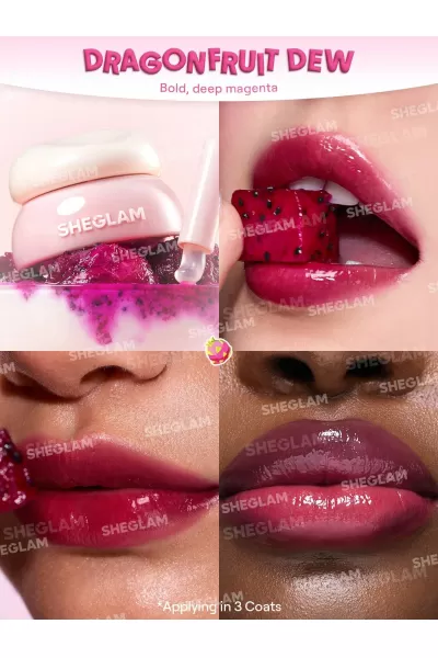  تصویر 1 : Sheglam شیگلم Dragonfruit Dew بالم لب مربایی رنگ  