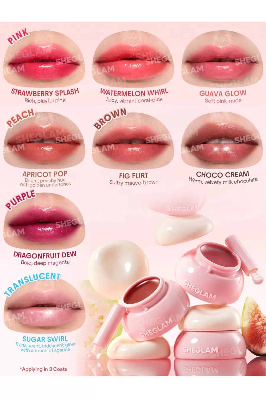پاسخ به سؤالات متداول درباره بالم لب مربایی رنگ Apricot Pop شیگلم Sheglam و طیف رنگی آن
