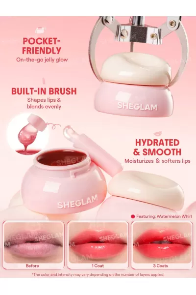  تصویر 2 : Sheglam شیگلم Guava Glow بالم لب مربایی رنگ  
