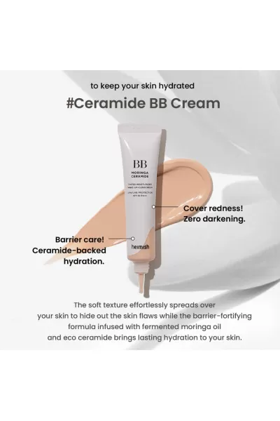  تصویر 4 : Heimish هیمیش Spf 30 light beige 21 بی‌بی کرم سرامید حاوی  