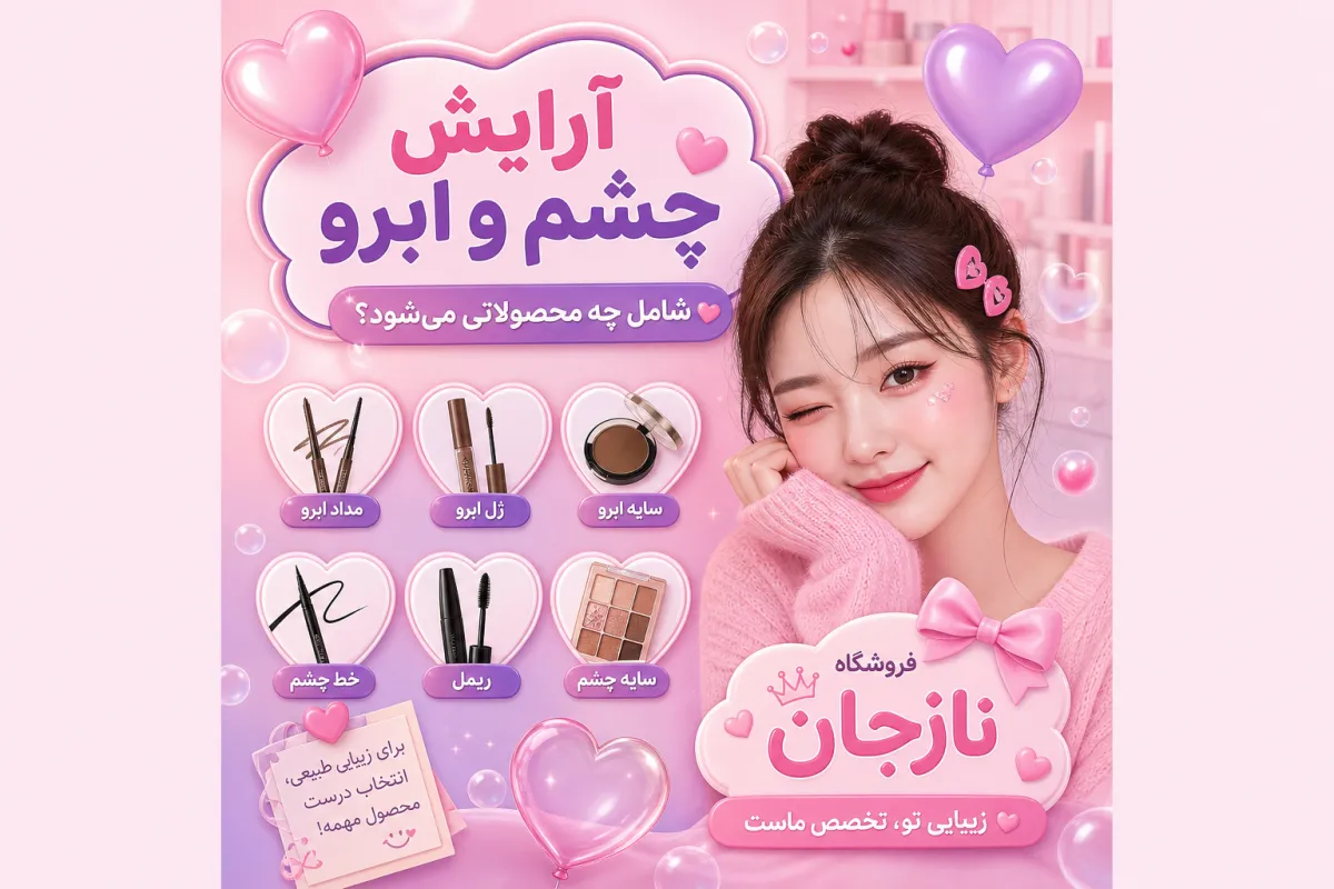 آرایش چشم و ابرو شامل چه محصولاتی می‌شود؟