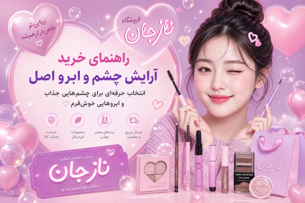 راهنمای خرید لوازم آرایش چشم و ابرو اصل؛ انتخاب حرفه‌ای برای چشم‌هایی جذاب و ابروهایی خوش‌فرم