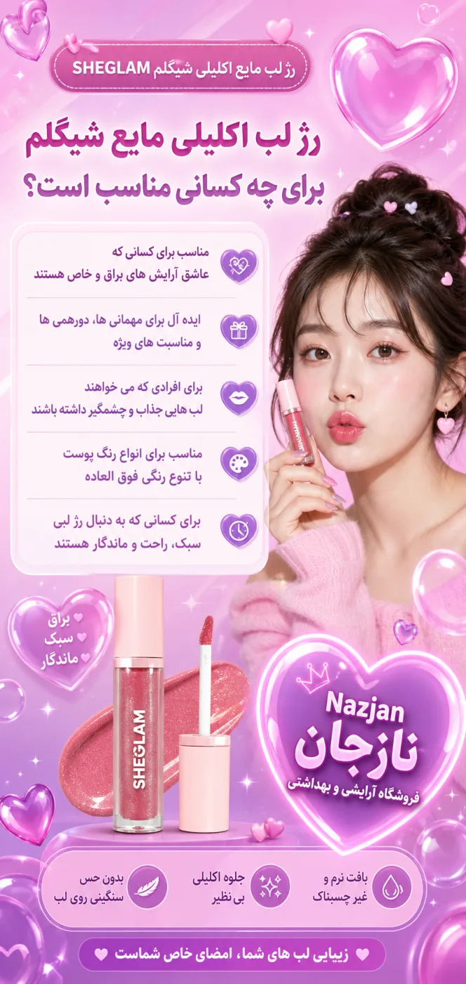 رژ لب اکلیلی مایع شیگلم برای چه کسانی مناسب است؟