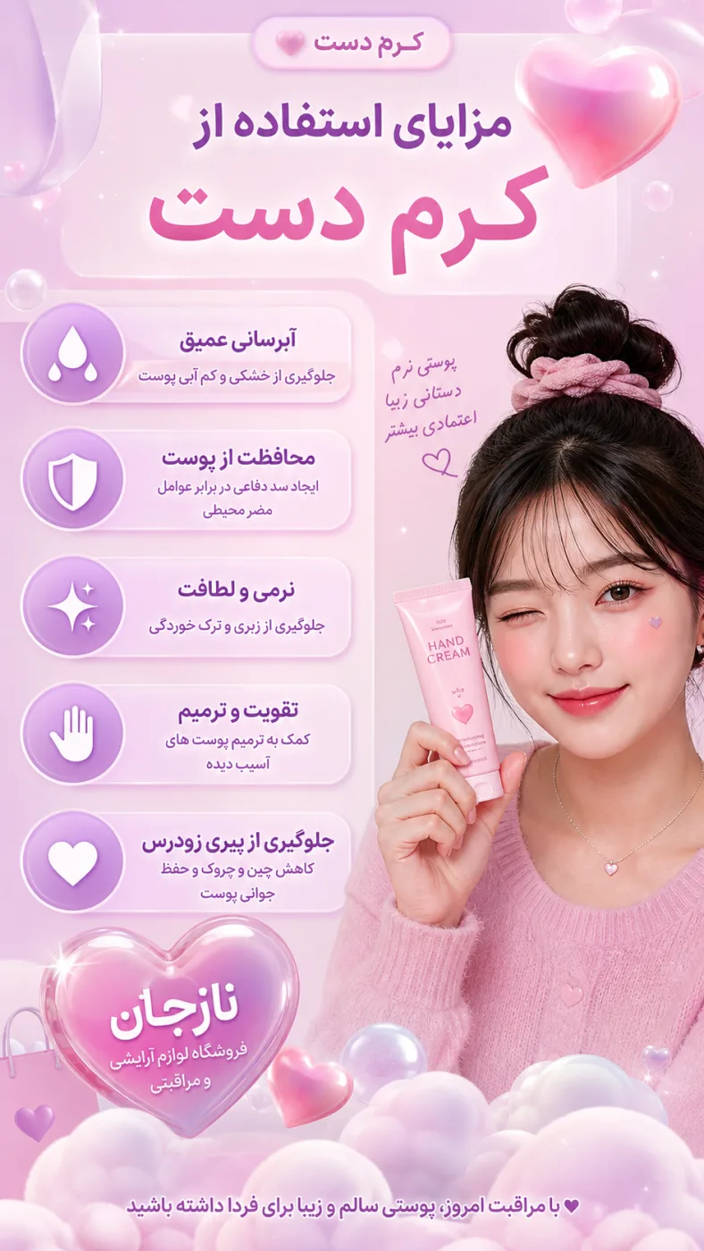 مزایای استفاده از کرم دست