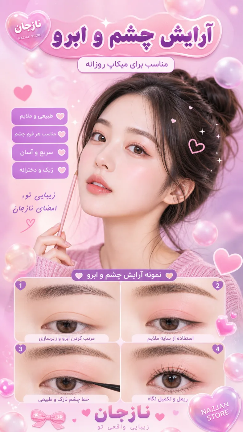 آرایش چشم و ابرو مناسب برای میکاپ روزانه