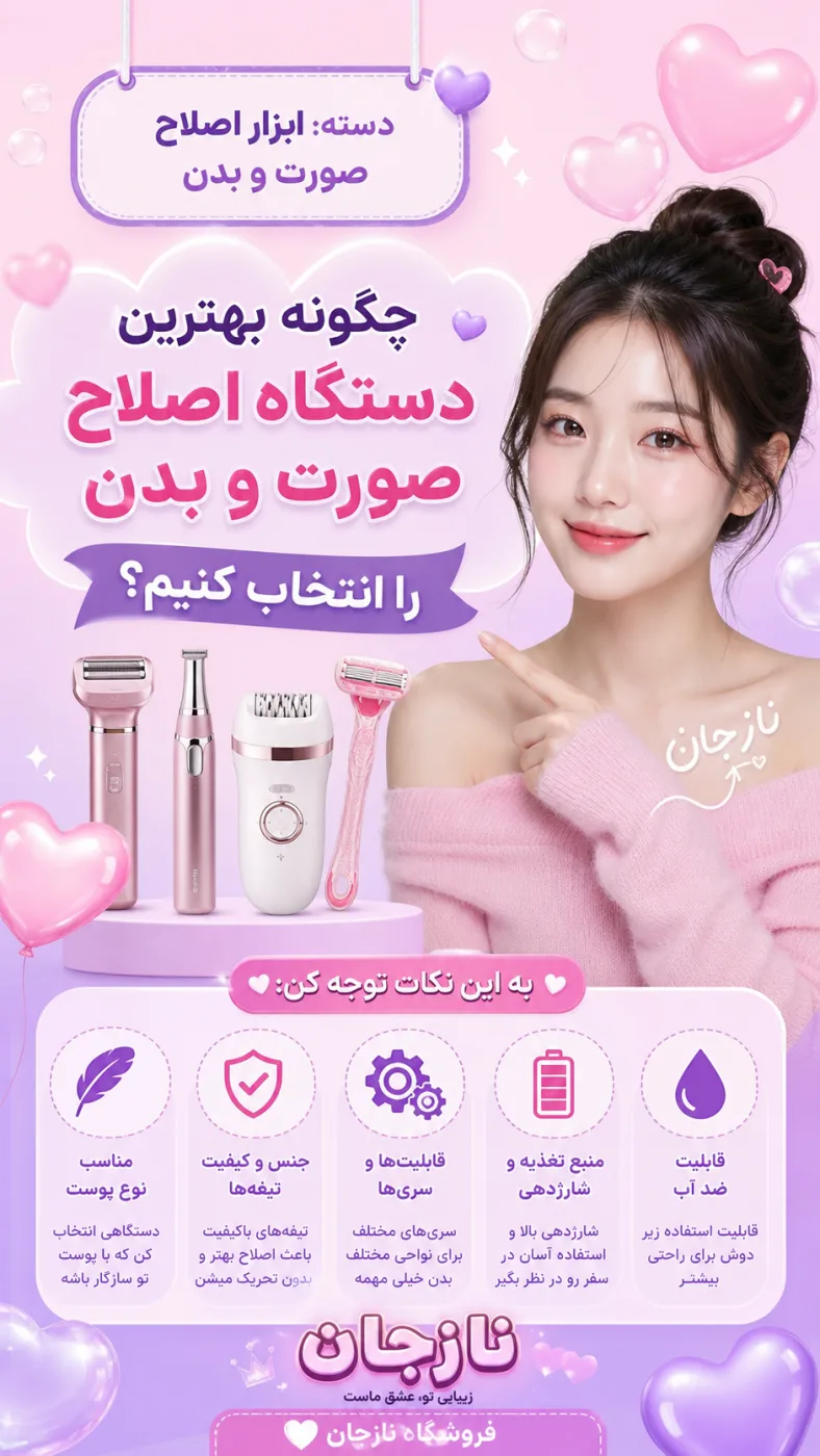 چگونه بهترین دستگاه اصلاح صورت و بدن را انتخاب کنیم؟