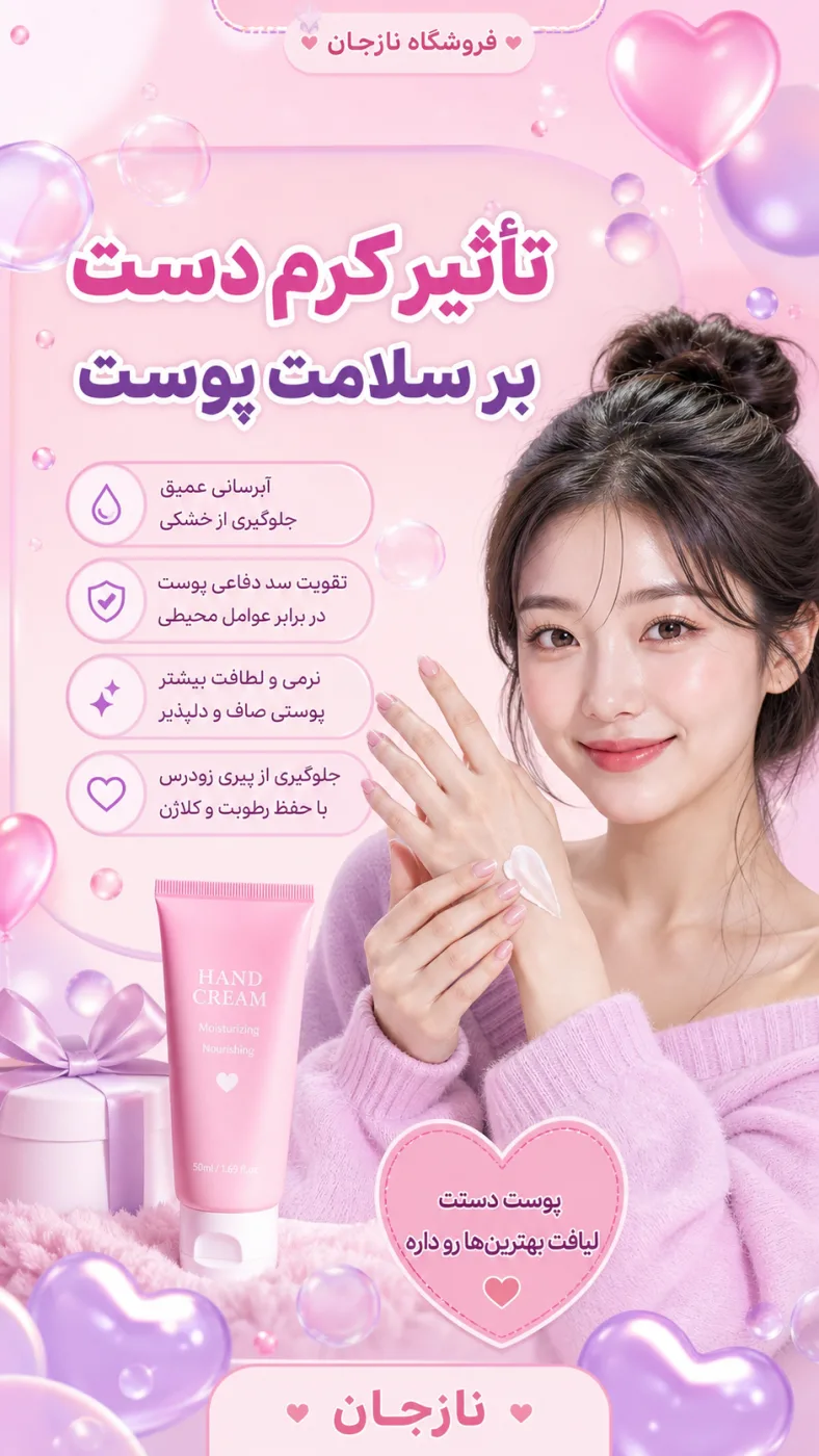 تأثیر کرم دست بر سلامت پوست