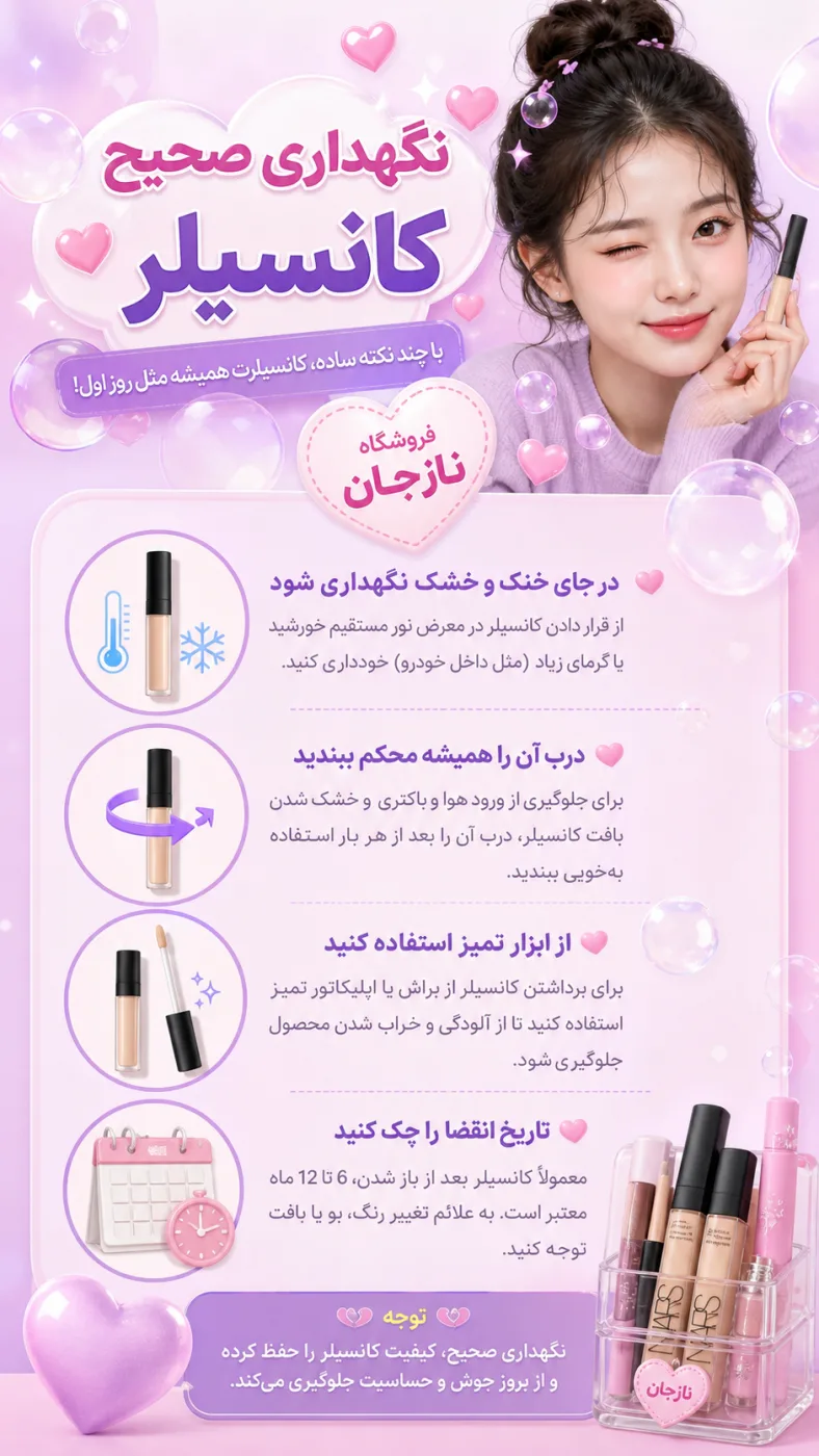 نگهداری صحیح کانسیلر