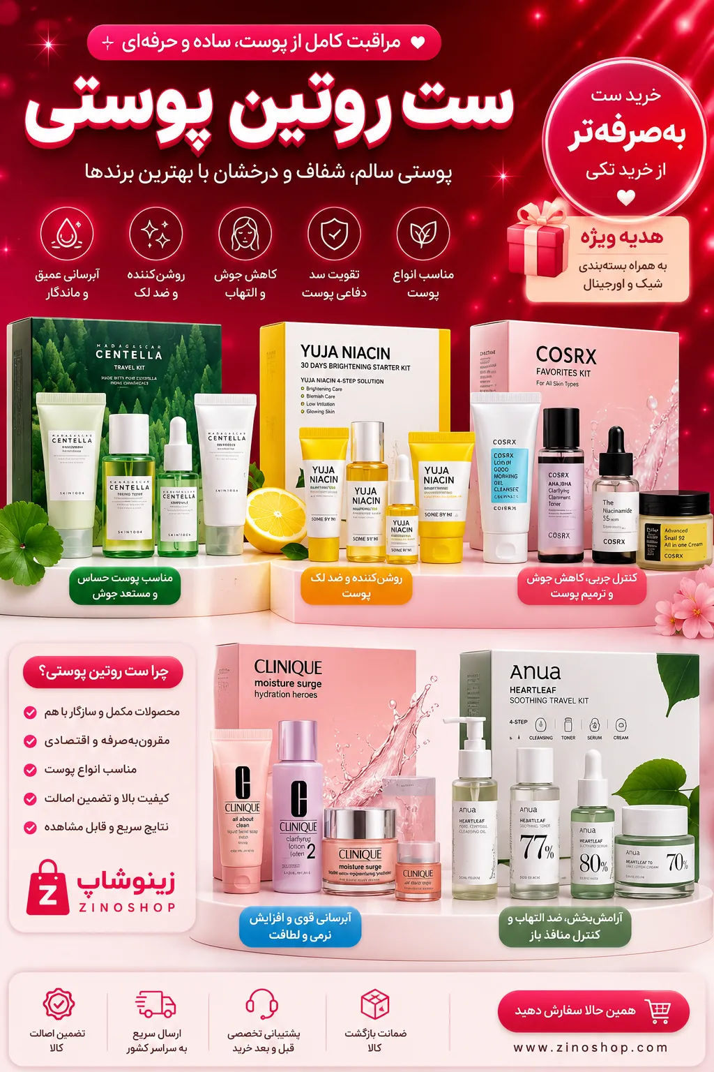 خرید ست روتین پوستی