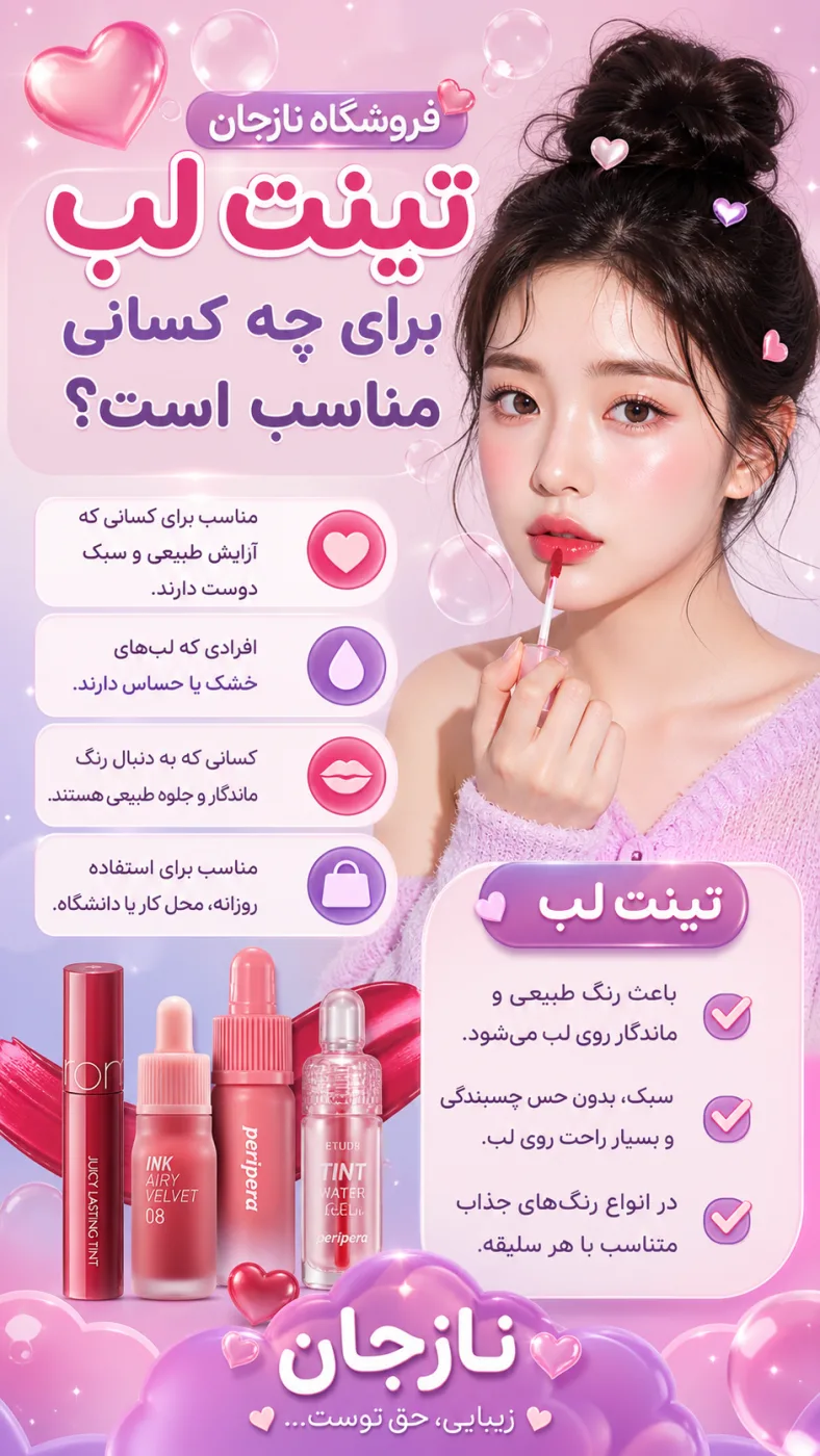 تینت لب برای چه کسانی مناسب است؟