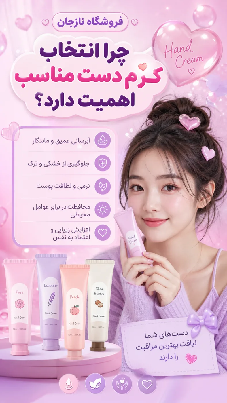 چرا انتخاب کرم دست مناسب اهمیت دارد؟