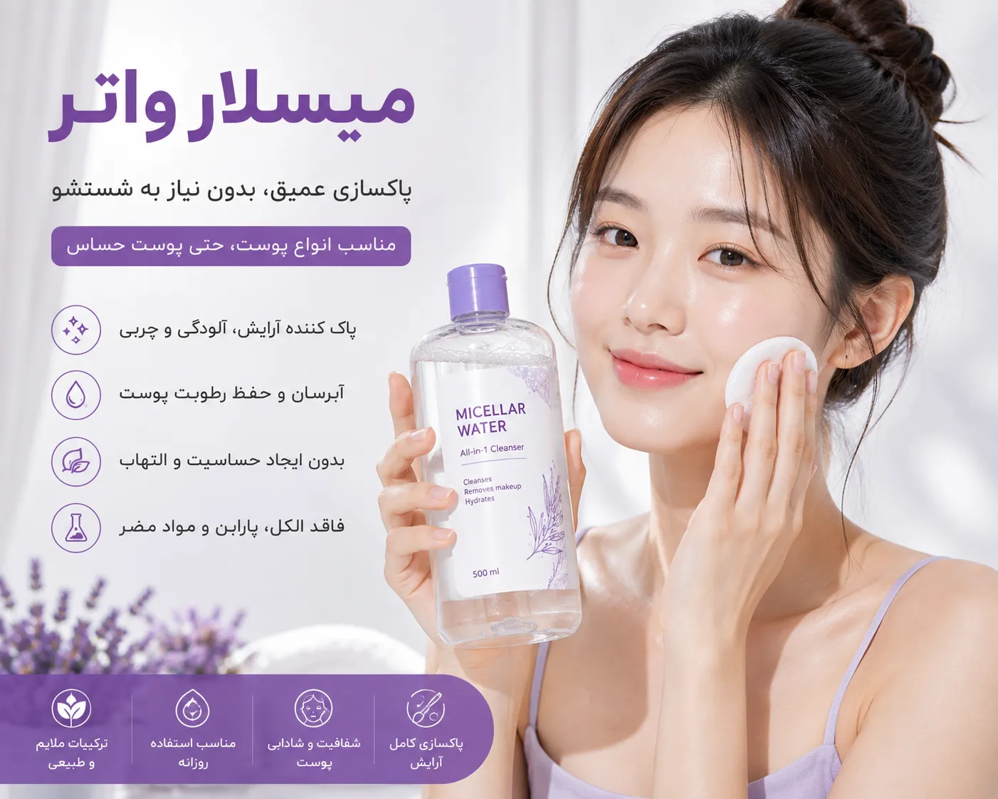 خرید آرایش پاک کن میسلارواتر